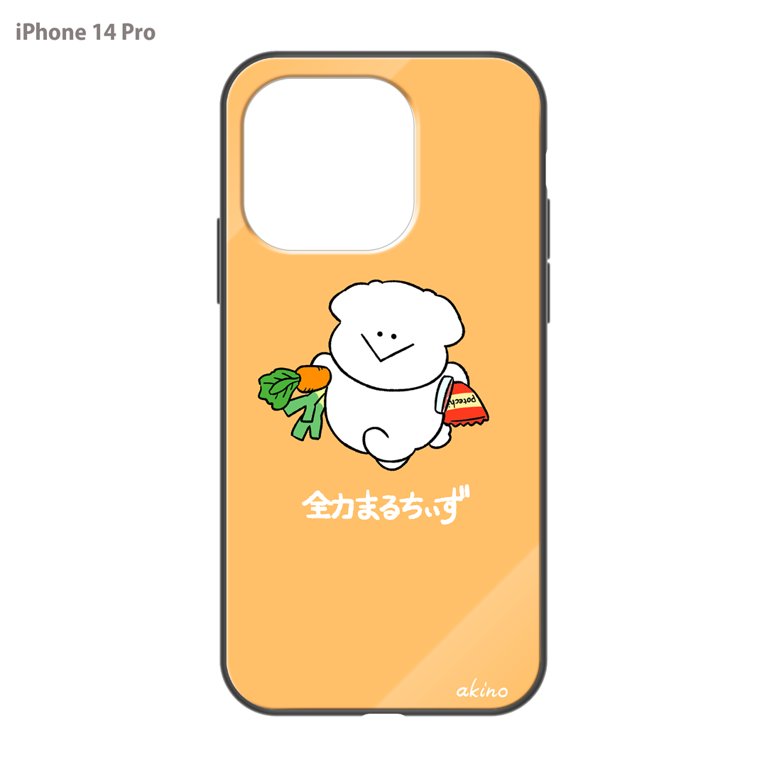 あきの ガラスiPhoneケース【全力まるちぃず エコバッグ忘れた】