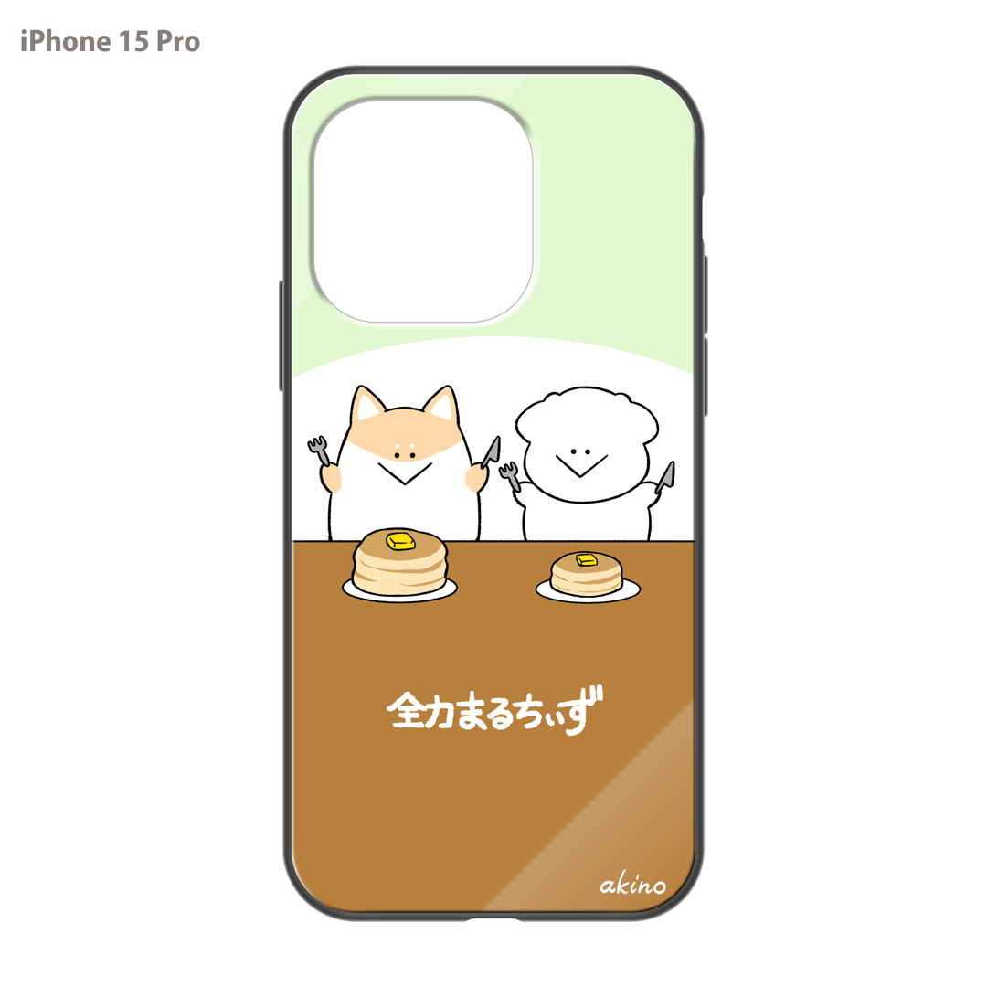 あきの ガラスiPhoneケース【全力まるちぃず ちょっと小さい】