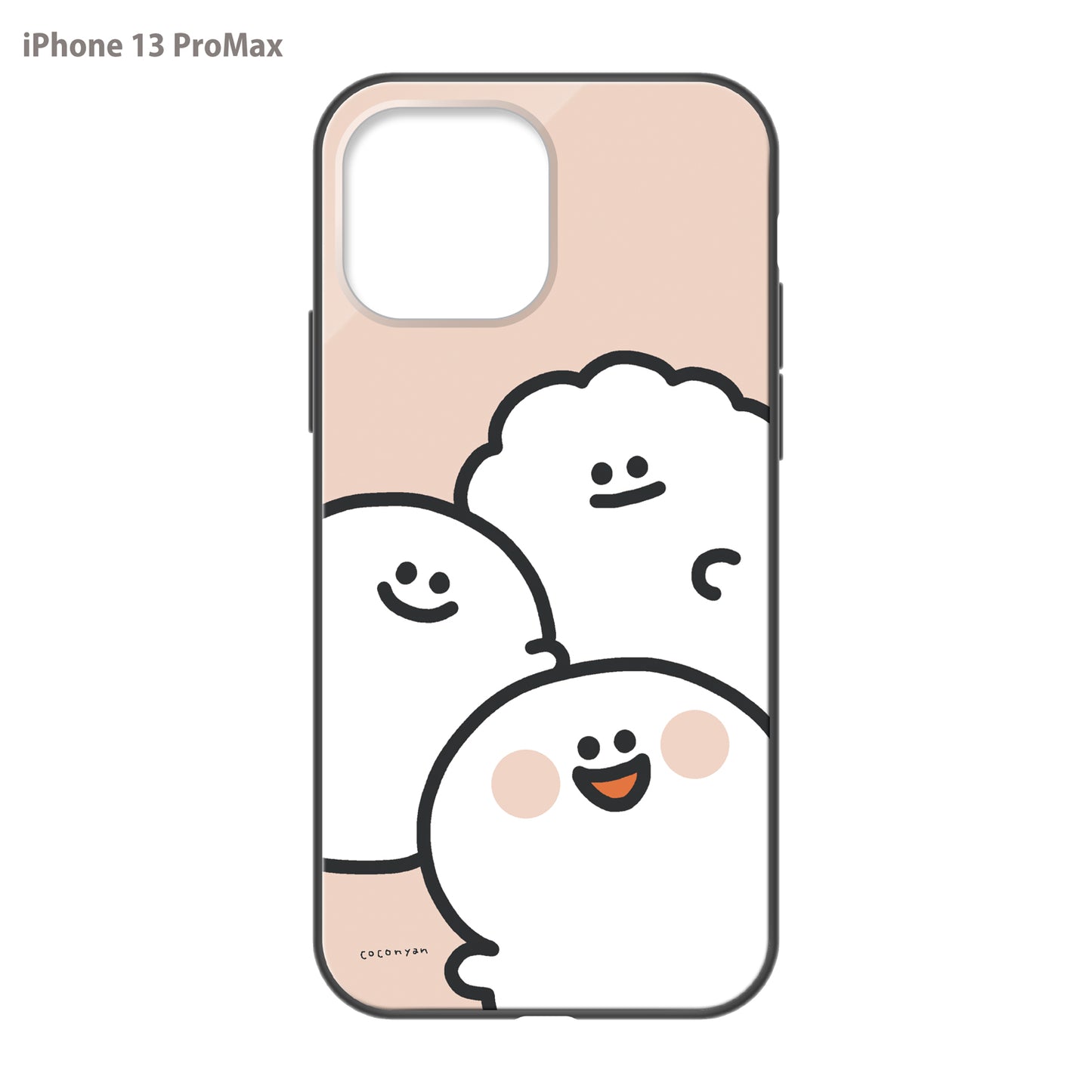coconyan ガラスiPhoneケース【たらもちゃんとおばけちゃんとシャリさん】