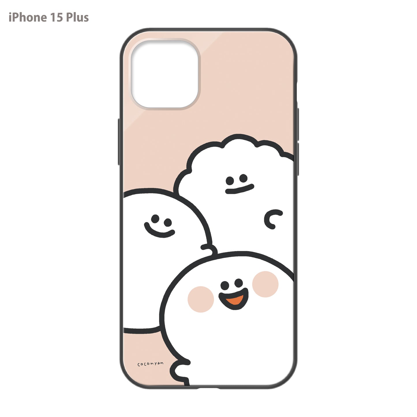 coconyan ガラスiPhoneケース【たらもちゃんとおばけちゃんとシャリさん】