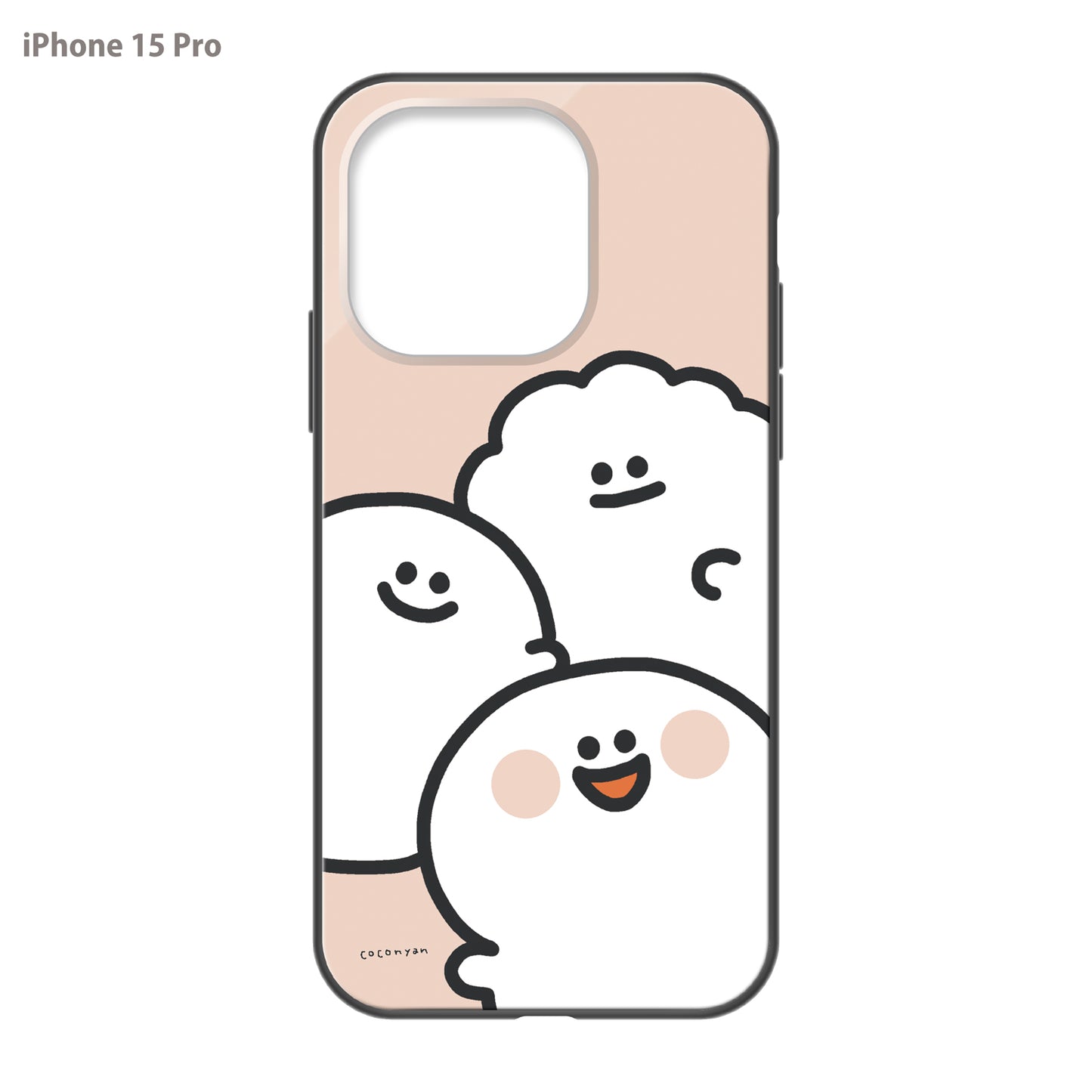 coconyan ガラスiPhoneケース【たらもちゃんとおばけちゃんとシャリさん】