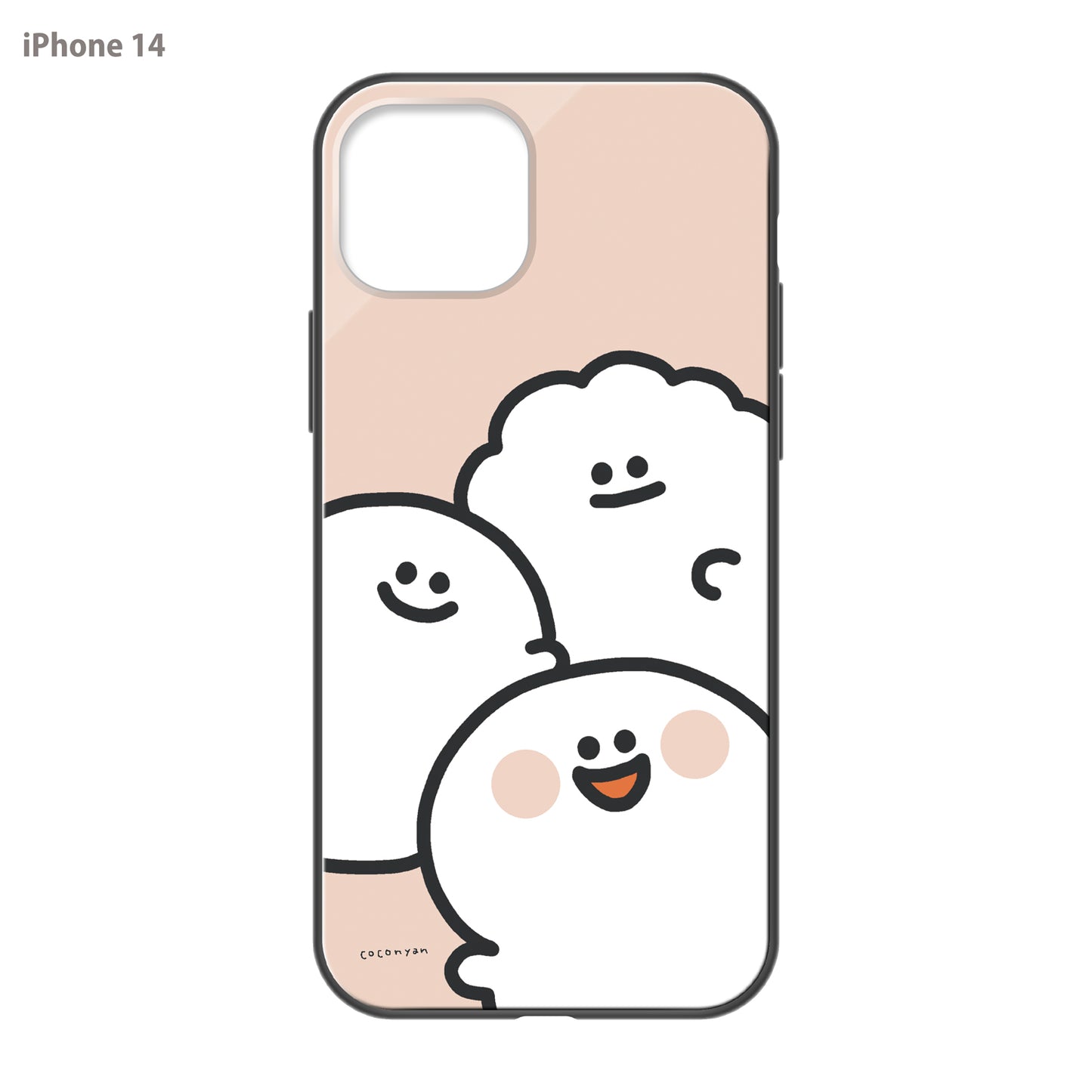 coconyan ガラスiPhoneケース【たらもちゃんとおばけちゃんとシャリさん】