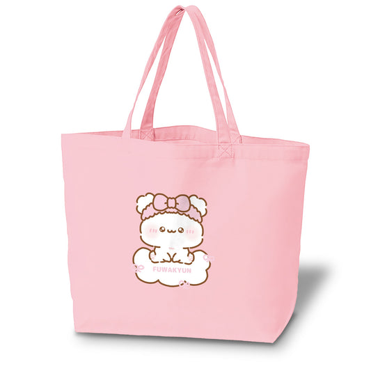 ちむむ。 カラートートバッグ【ふわきゅん♡おりぼん】