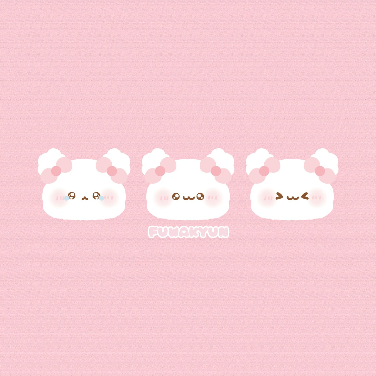 ちむむ。 カラートートバッグ【ふわふわ♡ふわきゅん】