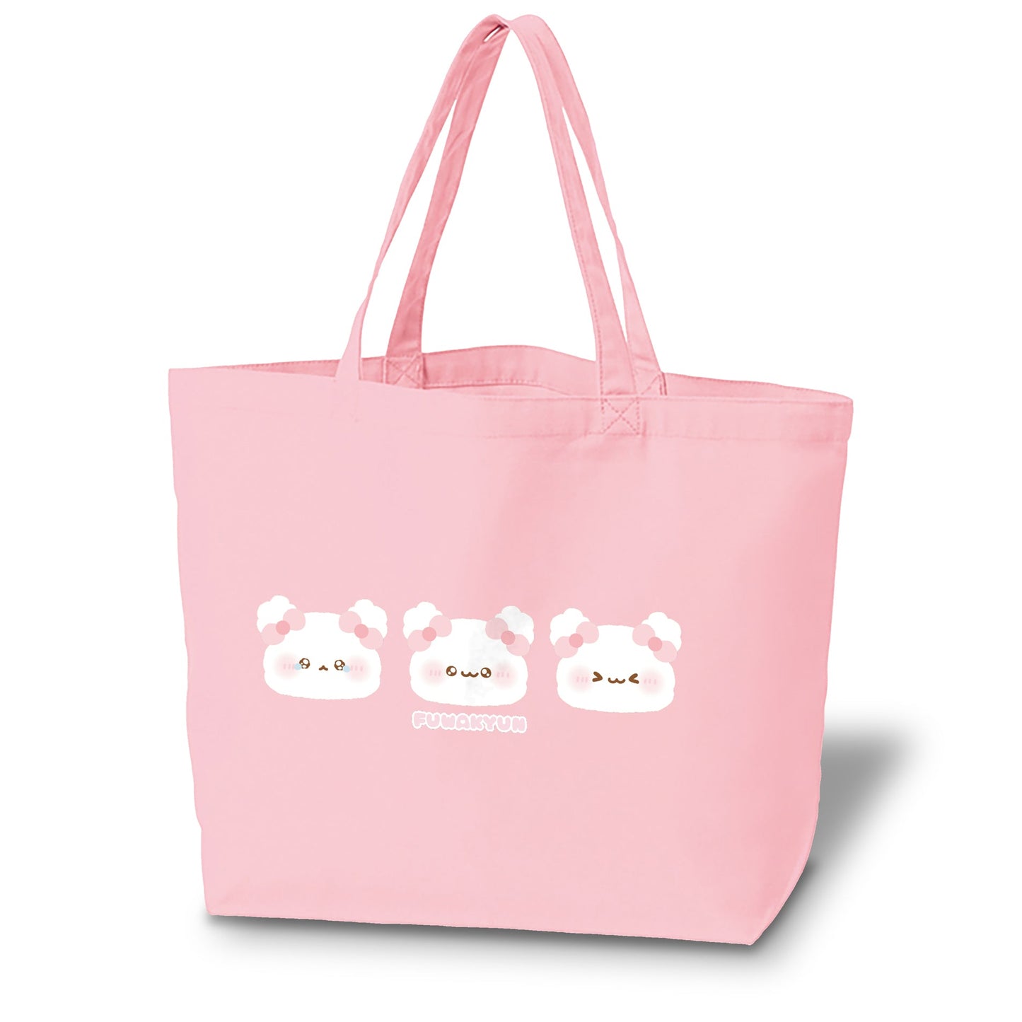 ちむむ。 カラートートバッグ【ふわふわ♡ふわきゅん】
