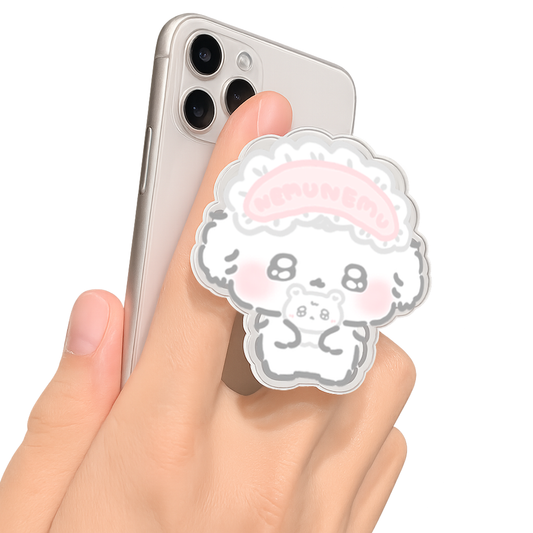 ちむむ。スマホグリップ【ふにゅとむぎゅくまさん】