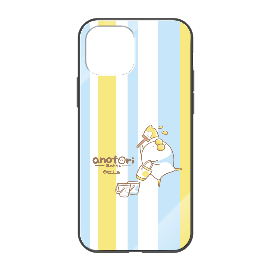 ダーシオ ガラスiPhoneケース【あのとり。あのトリコロール】
