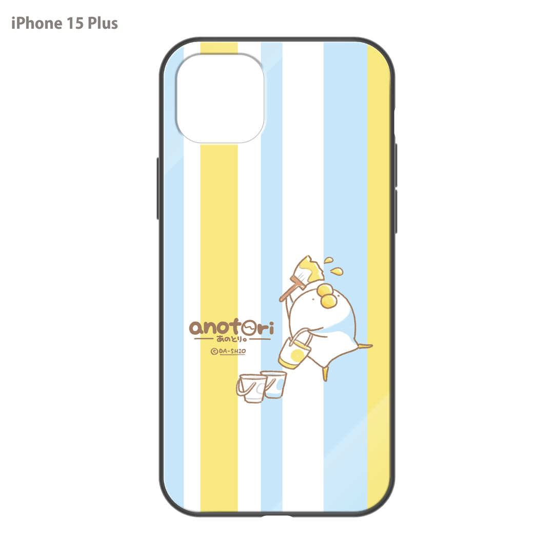 ダーシオ ガラスiPhoneケース【あのとり。あのトリコロール】
