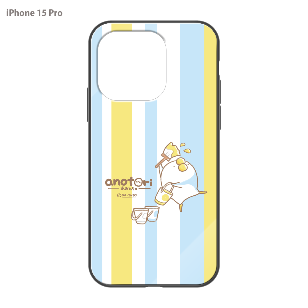 ダーシオ ガラスiPhoneケース【あのとり。あのトリコロール】