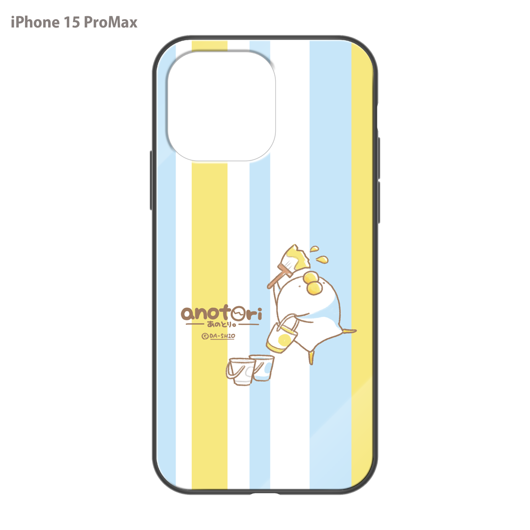 ダーシオ ガラスiPhoneケース【あのとり。あのトリコロール】