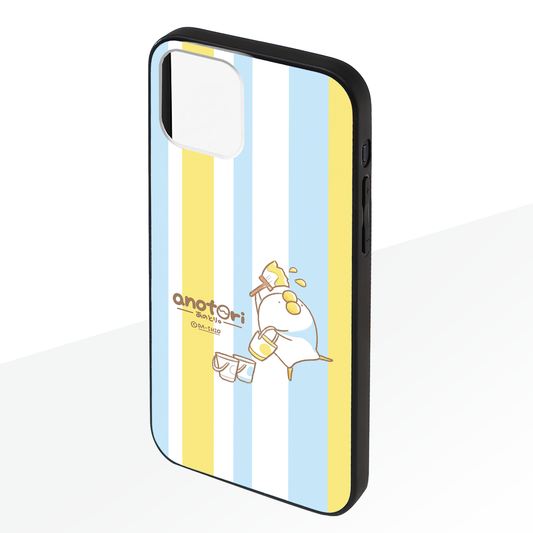 ダーシオ ガラスiPhoneケース【あのとり。あのトリコロール】