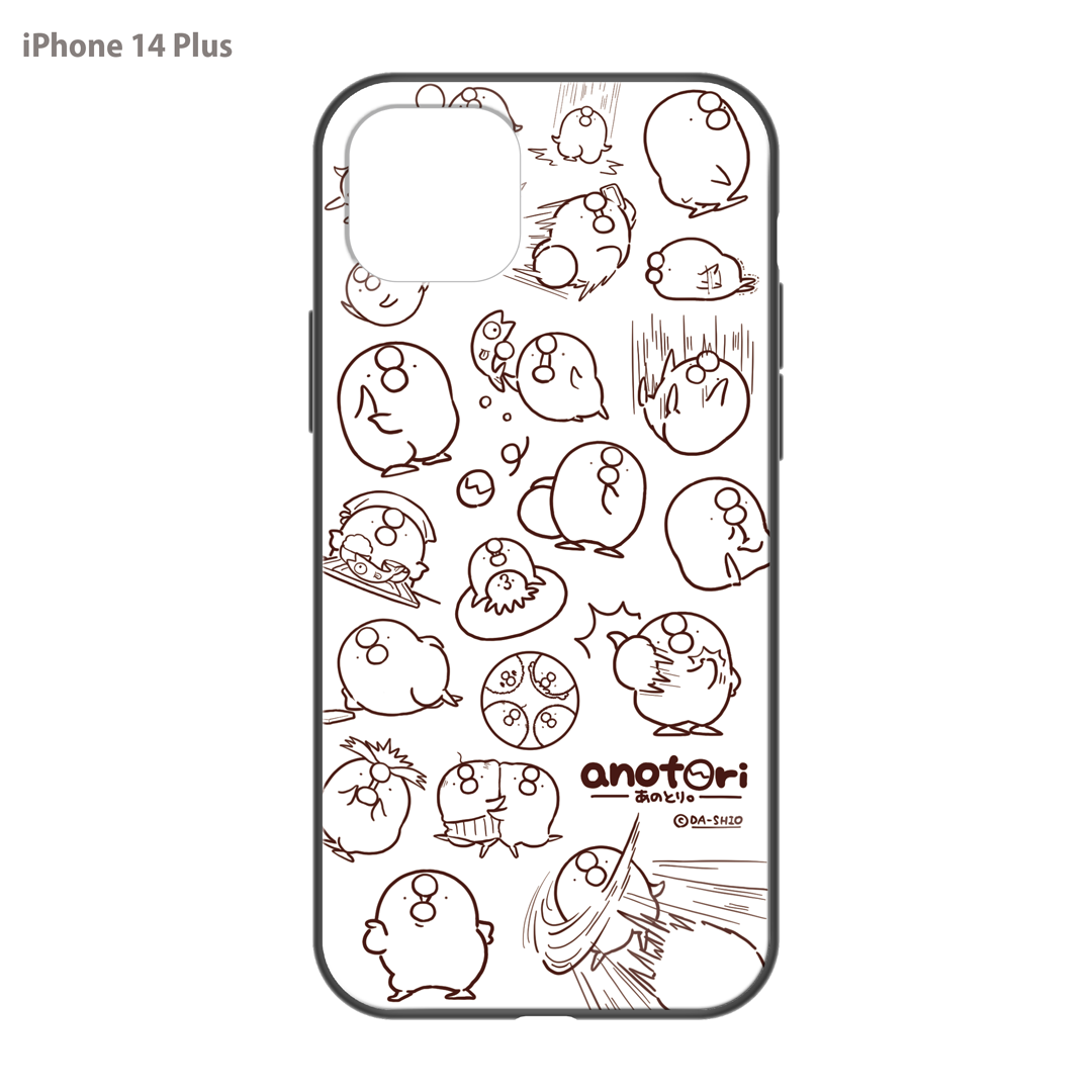 ダーシオ ガラスiPhoneケース【あのとり。ホワイト】