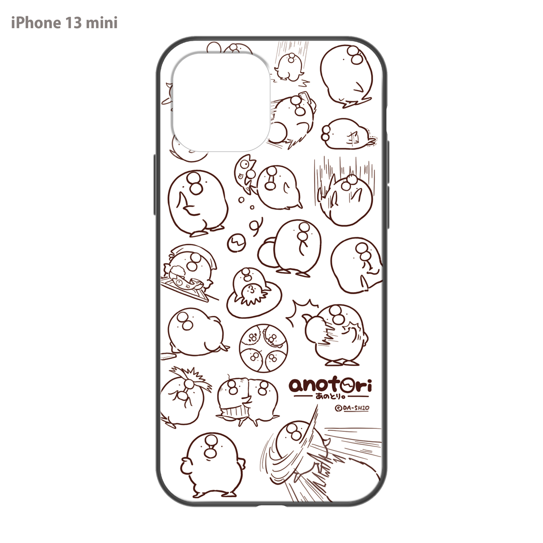 ダーシオ ガラスiPhoneケース【あのとり。ホワイト】