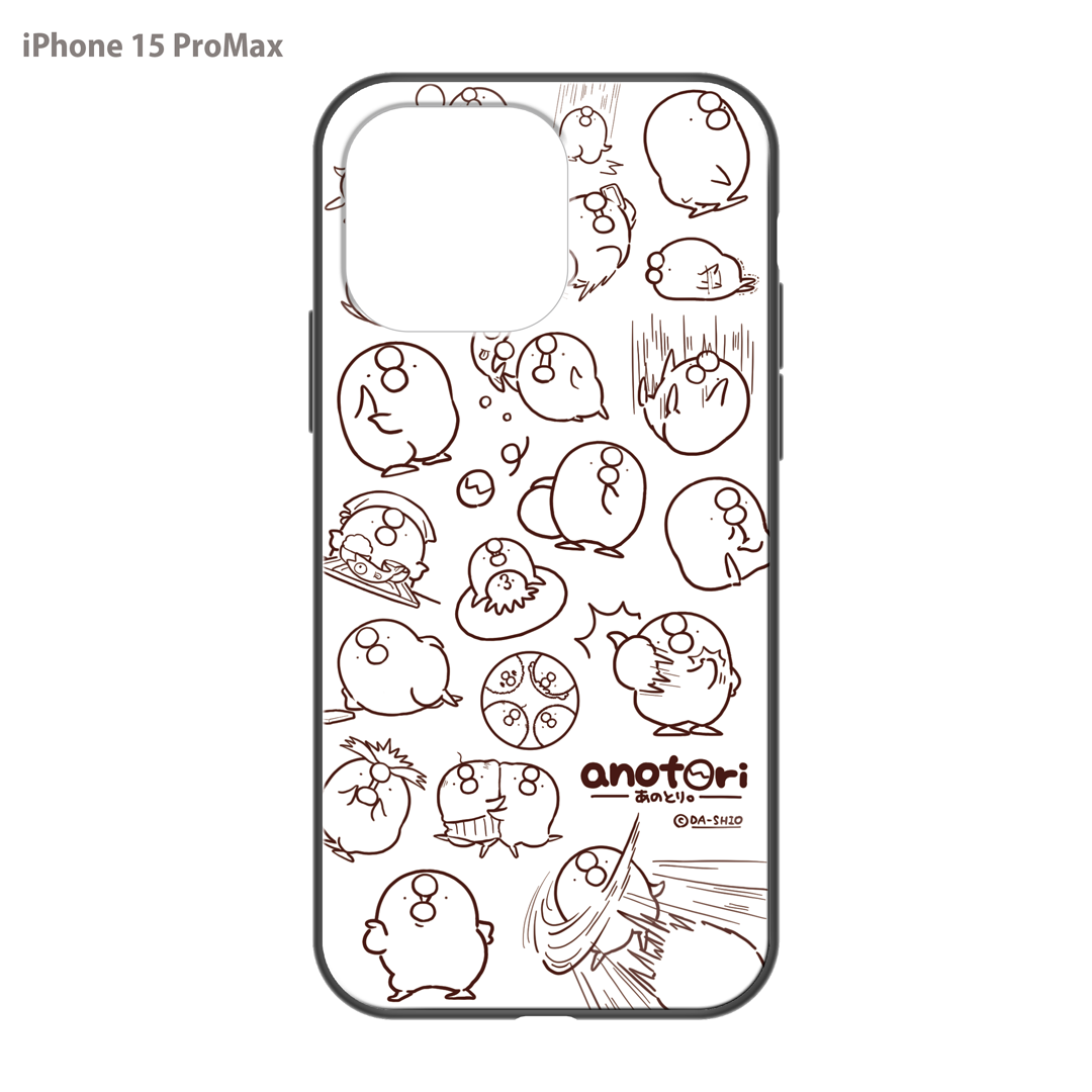 ダーシオ ガラスiPhoneケース【あのとり。ホワイト】