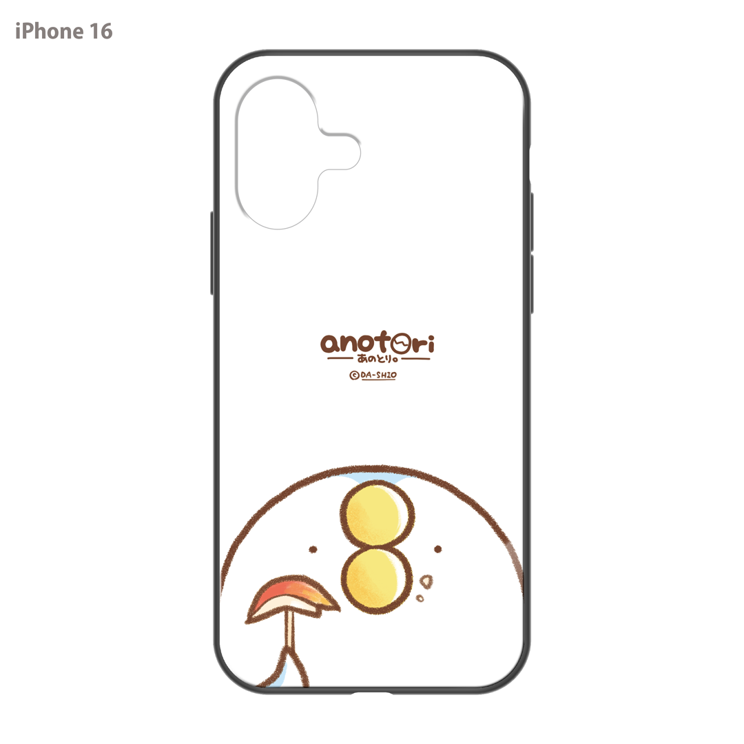 ダーシオ ガラスiPhoneケース【あのとり。デリシャスりんご】