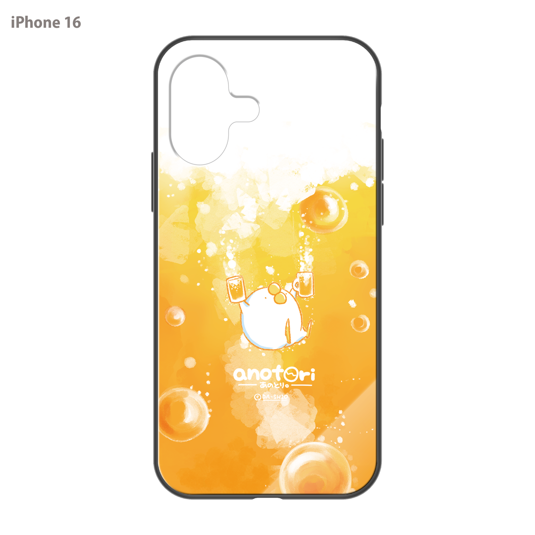 ダーシオ ガラスiPhoneケース【あのとり。ビール】