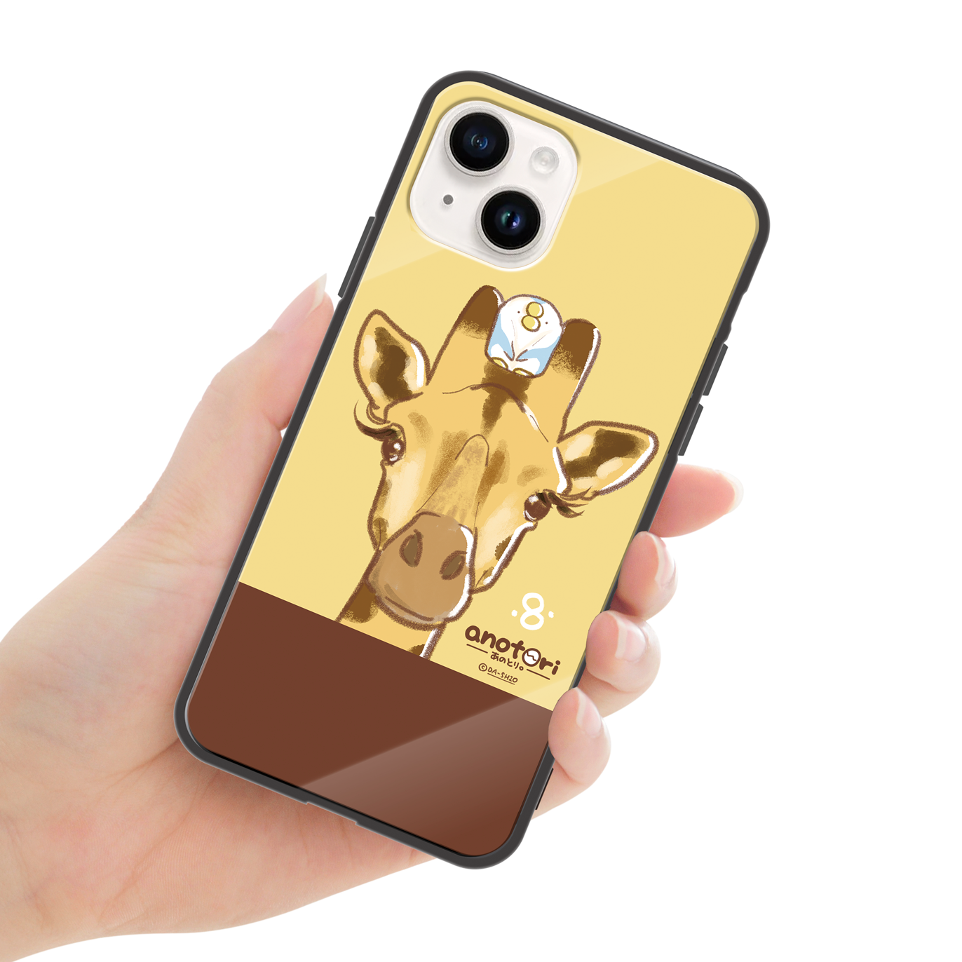 ダーシオ ガラスiPhoneケース【あのとり。と、キリンさん】