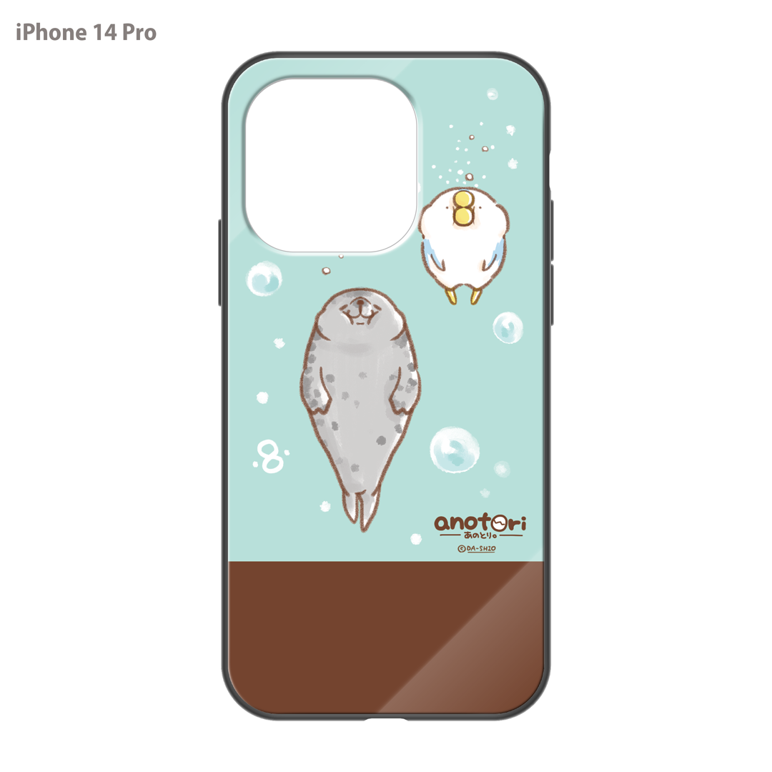 ダーシオ ガラスiPhoneケース【あのとり。と、アザラシさん】
