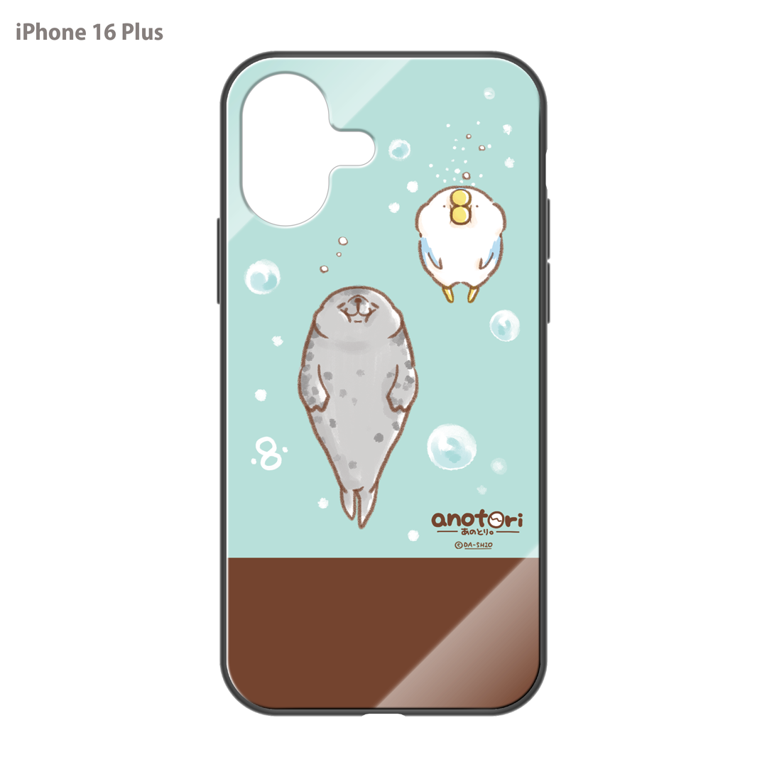 ダーシオ ガラスiPhoneケース【あのとり。と、アザラシさん】
