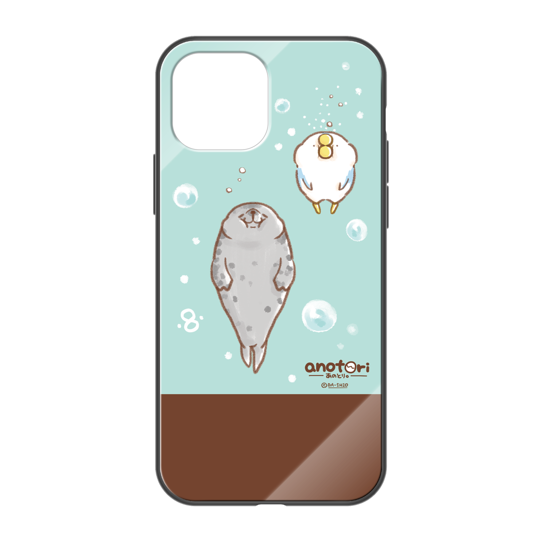 ダーシオ ガラスiPhoneケース【あのとり。と、アザラシさん】