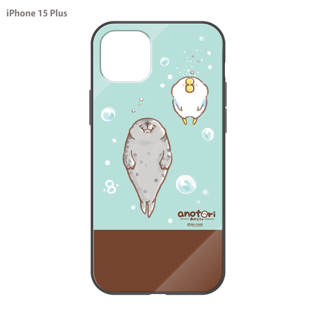 ダーシオ ガラスiPhoneケース【あのとり。と、アザラシさん】
