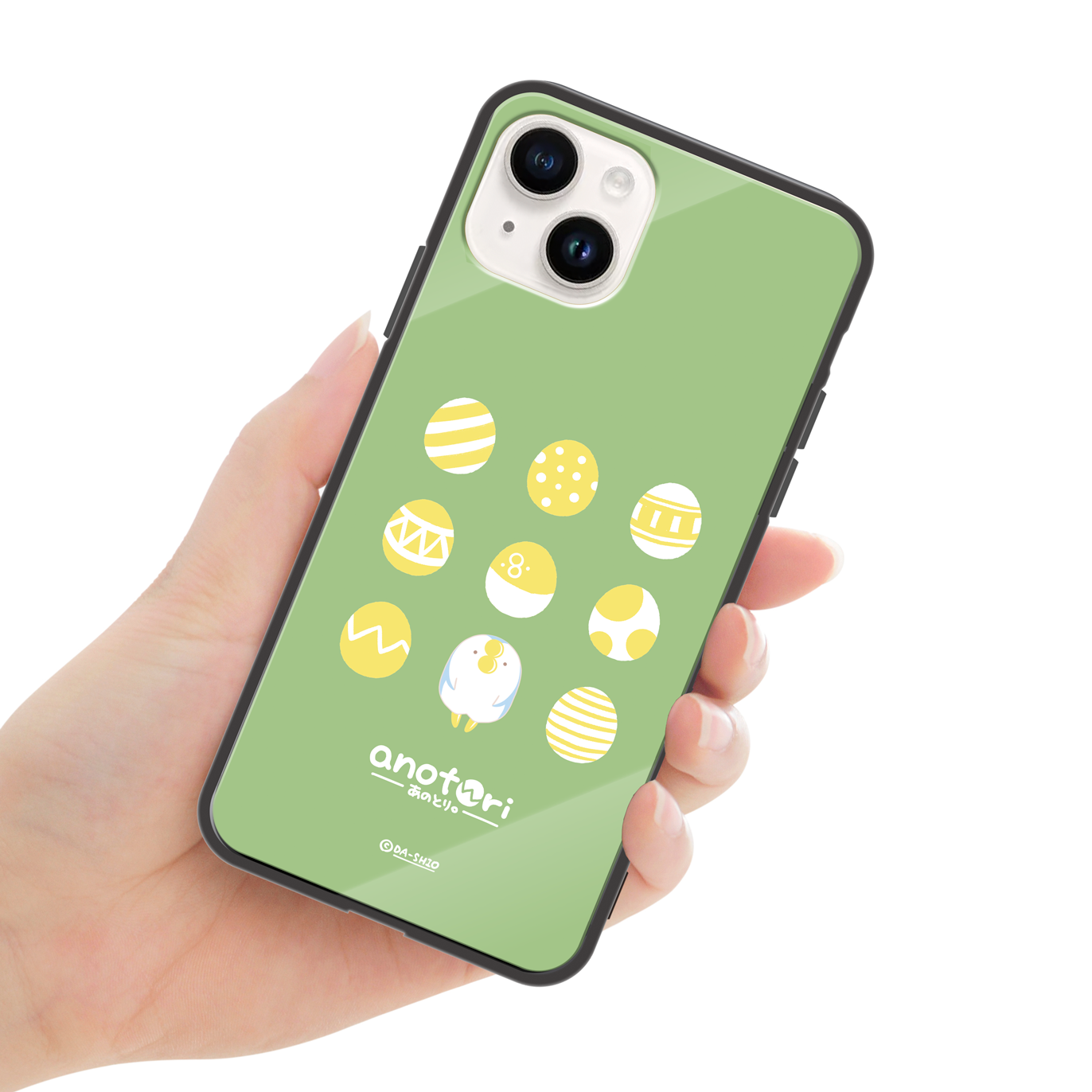 ダーシオ ガラスiPhoneケース【あのとり。たまご】