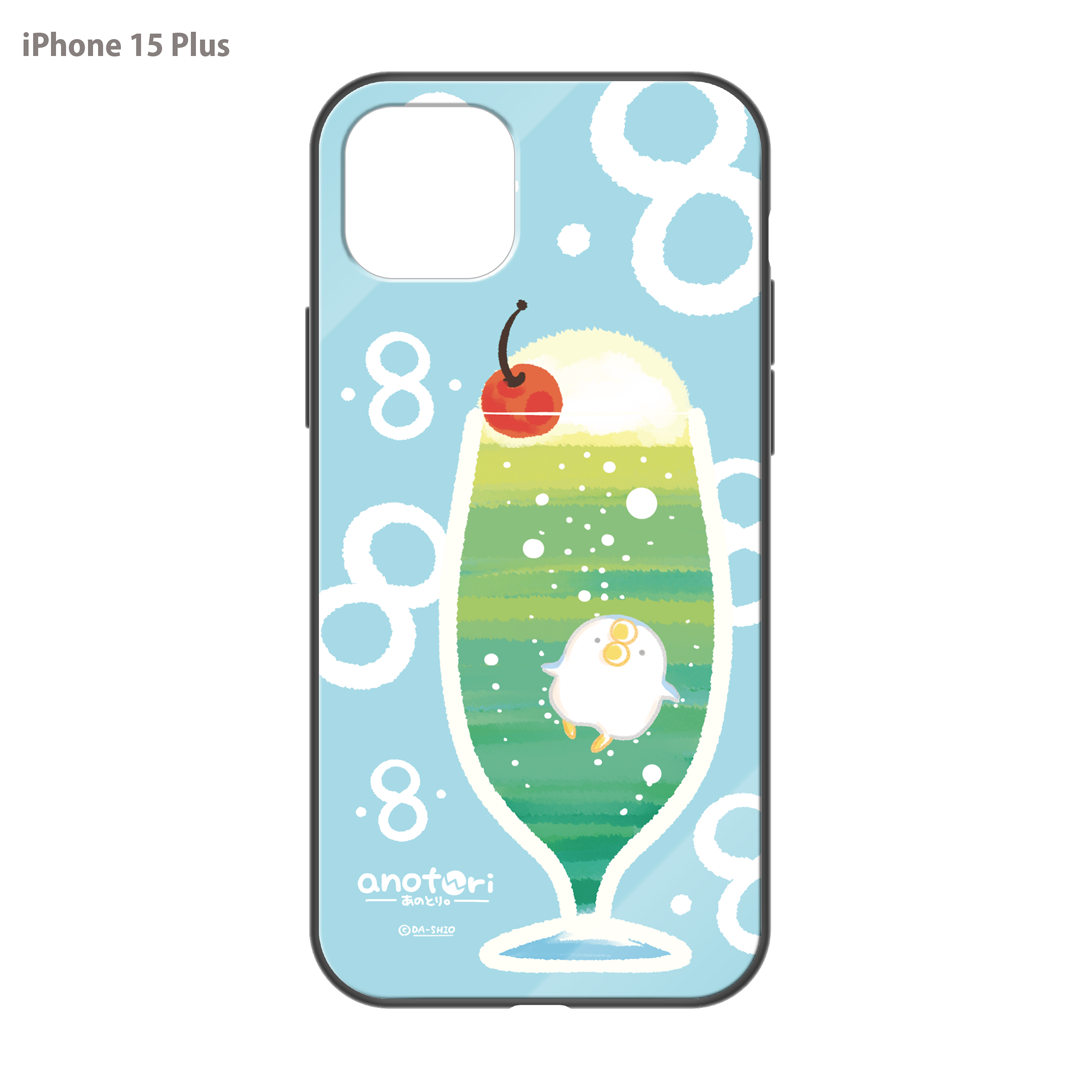 ダーシオ ガラスiPhoneケース【あのとり。クリームソーダ】