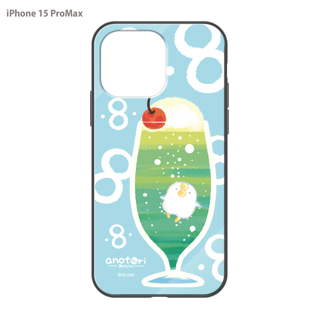 ダーシオ ガラスiPhoneケース【あのとり。クリームソーダ】