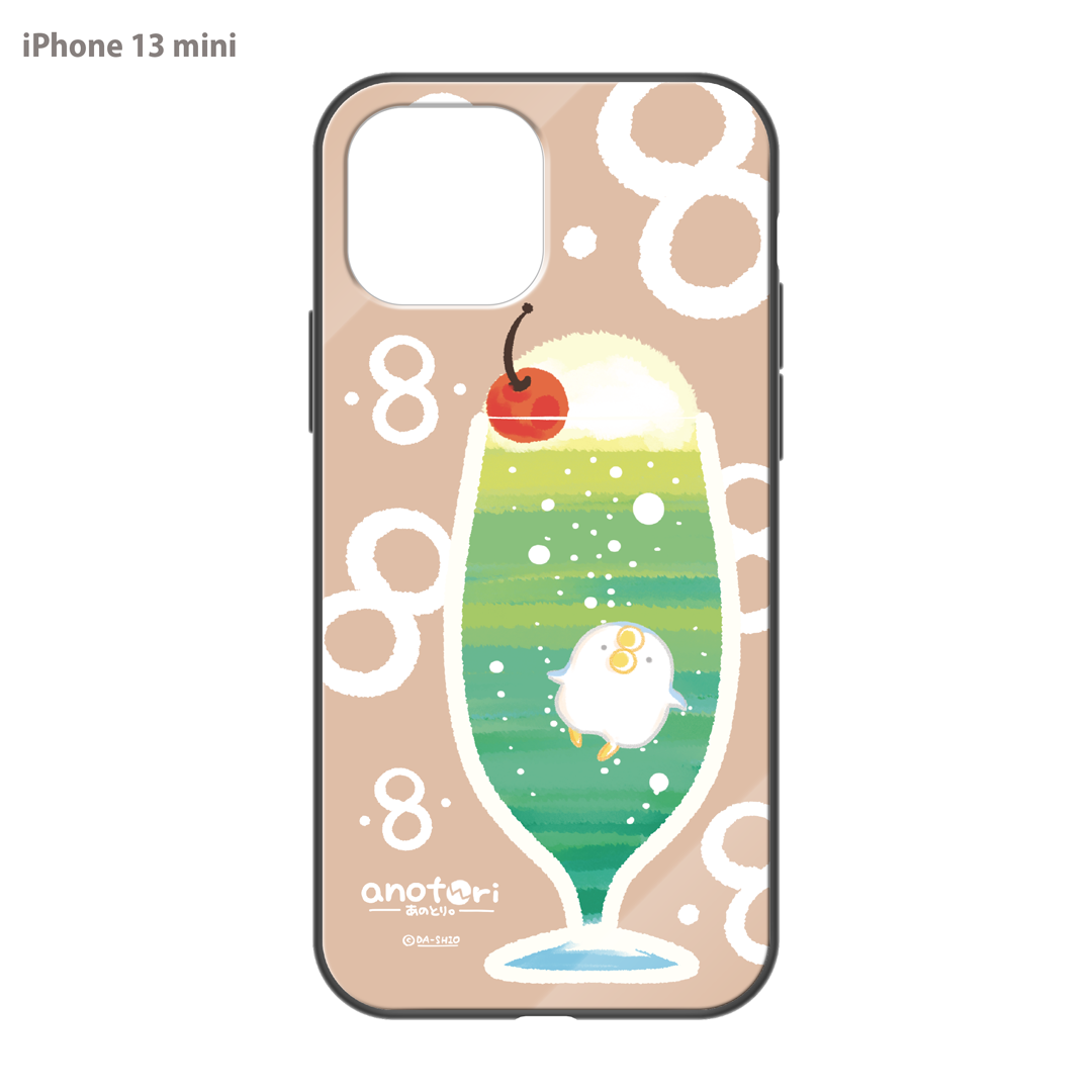 ダーシオ ガラスiPhoneケース【あのとり。クリームソーダ】