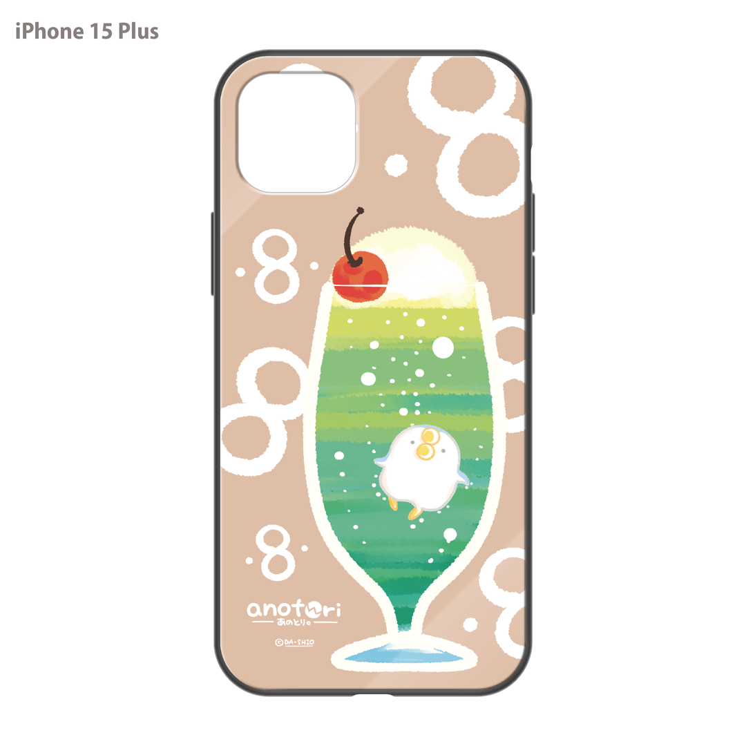 ダーシオ ガラスiPhoneケース【あのとり。クリームソーダ】