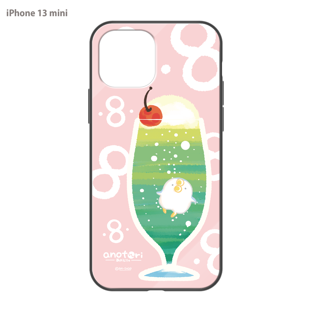 ダーシオ ガラスiPhoneケース【あのとり。クリームソーダ】