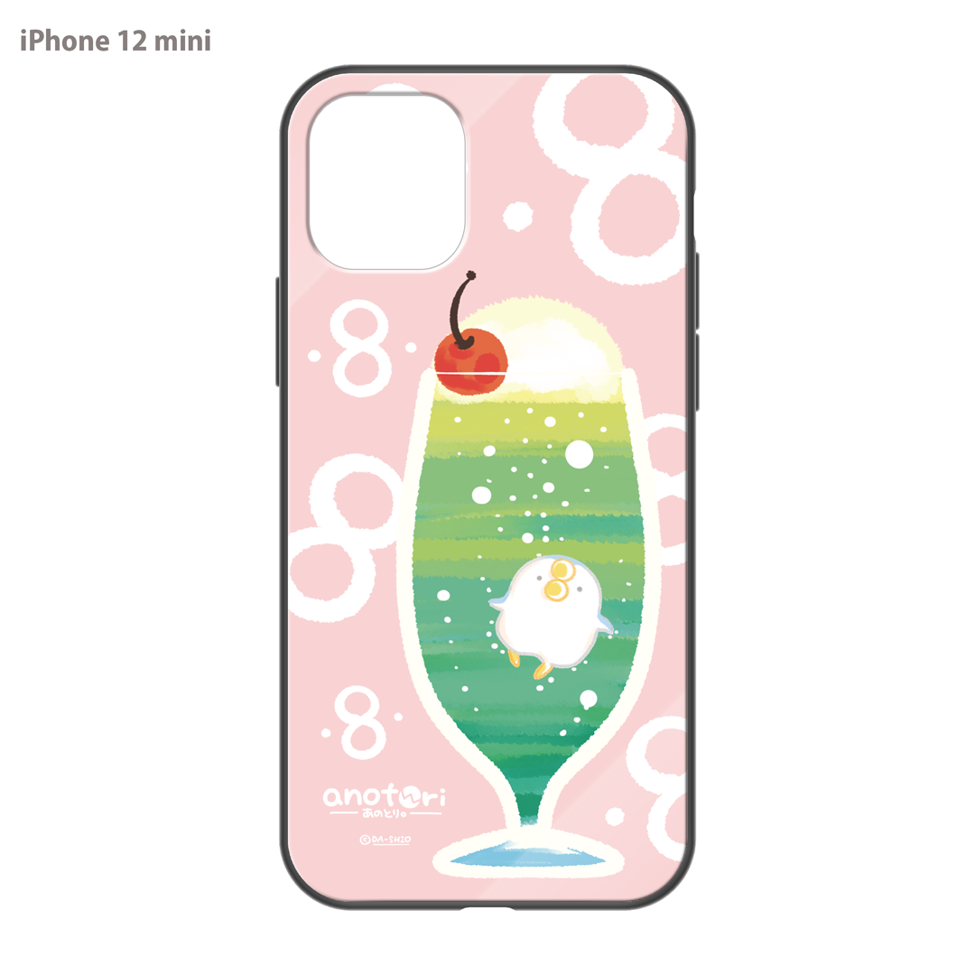 ダーシオ ガラスiPhoneケース【あのとり。クリームソーダ】