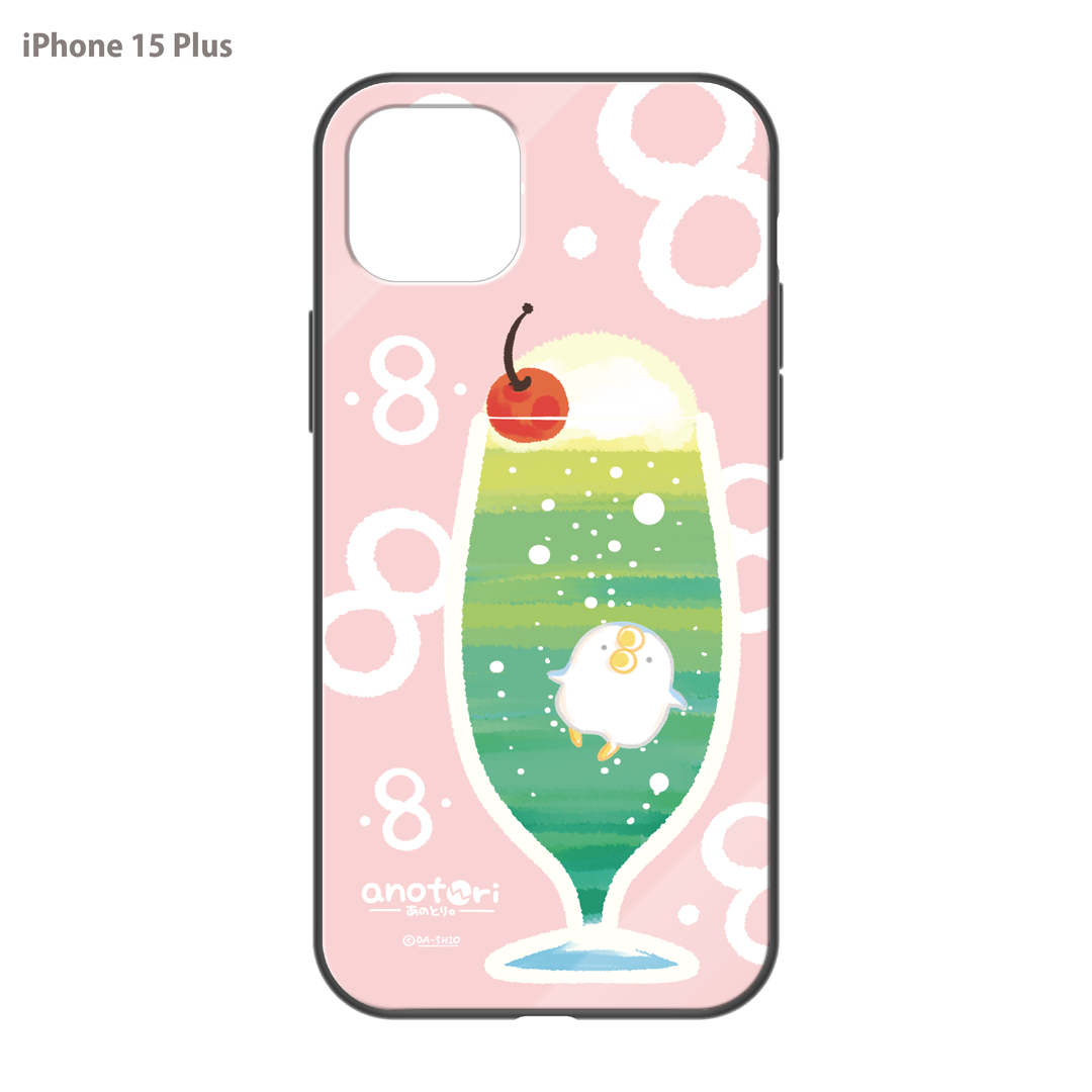 ダーシオ ガラスiPhoneケース【あのとり。クリームソーダ】