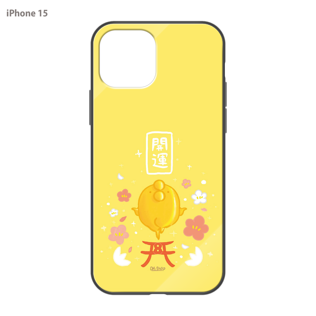 ダーシオ ガラスiPhoneケース【開運!金のあのとり。】