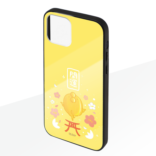 ダーシオ ガラスiPhoneケース【開運!金のあのとり。】