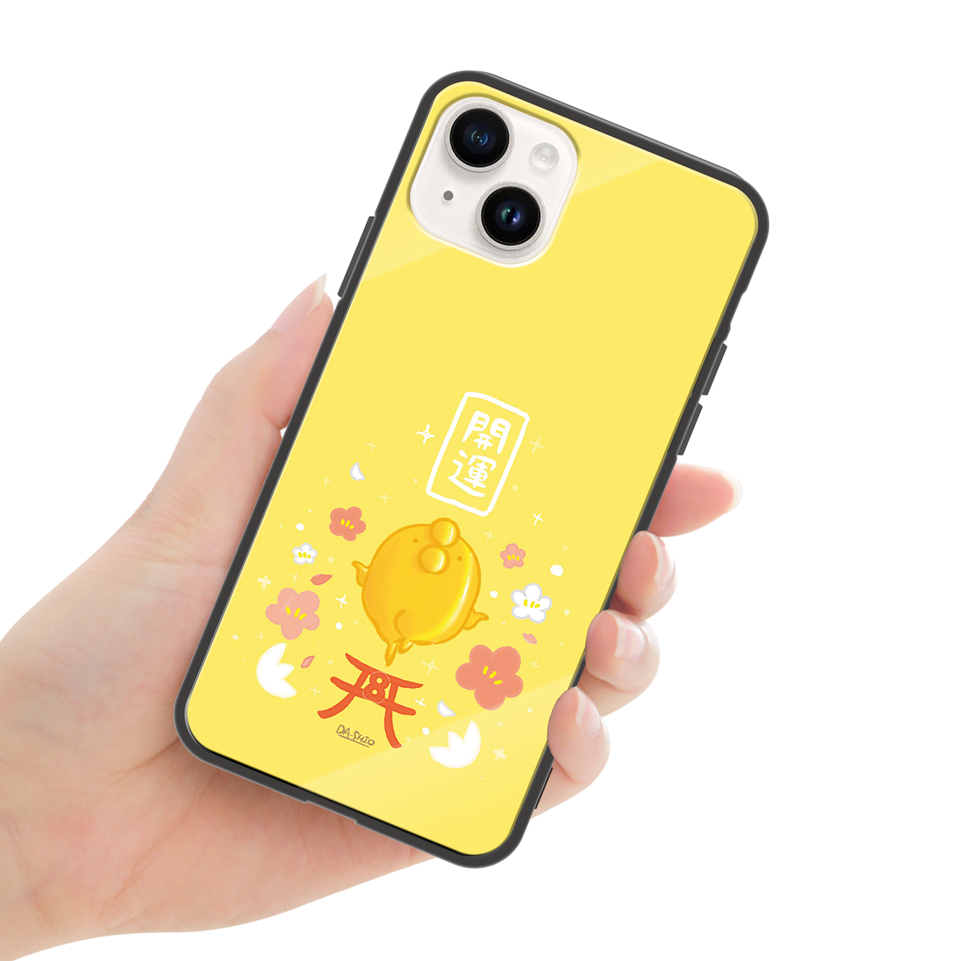 ダーシオ ガラスiPhoneケース【開運!金のあのとり。】