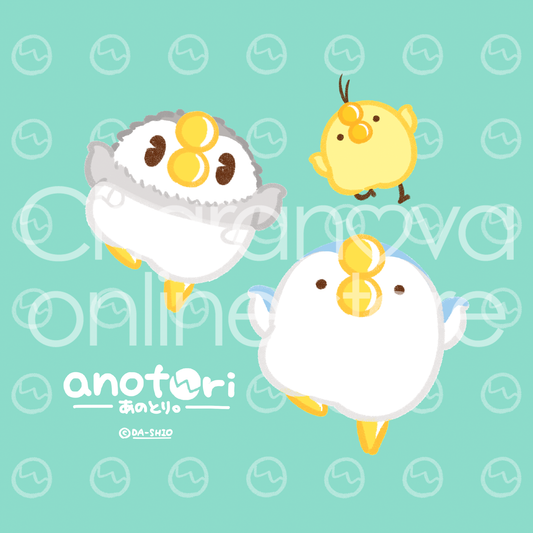 ダーシオ ミニハンカチタオル【あのとり。なかよし3匹威嚇】