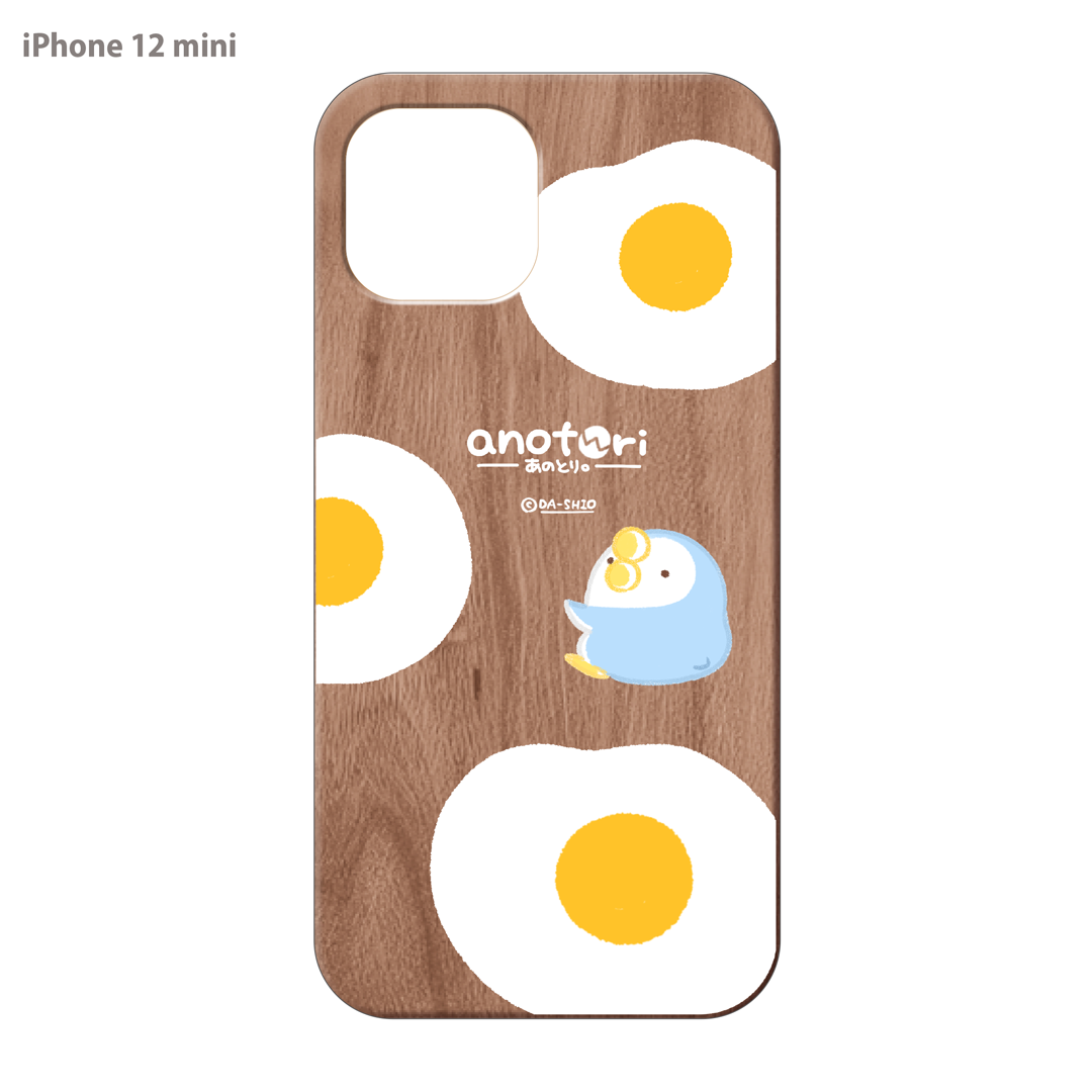 ダーシオ ウッドiPhoneケース(UVプリント)【あのとり。目玉焼き】