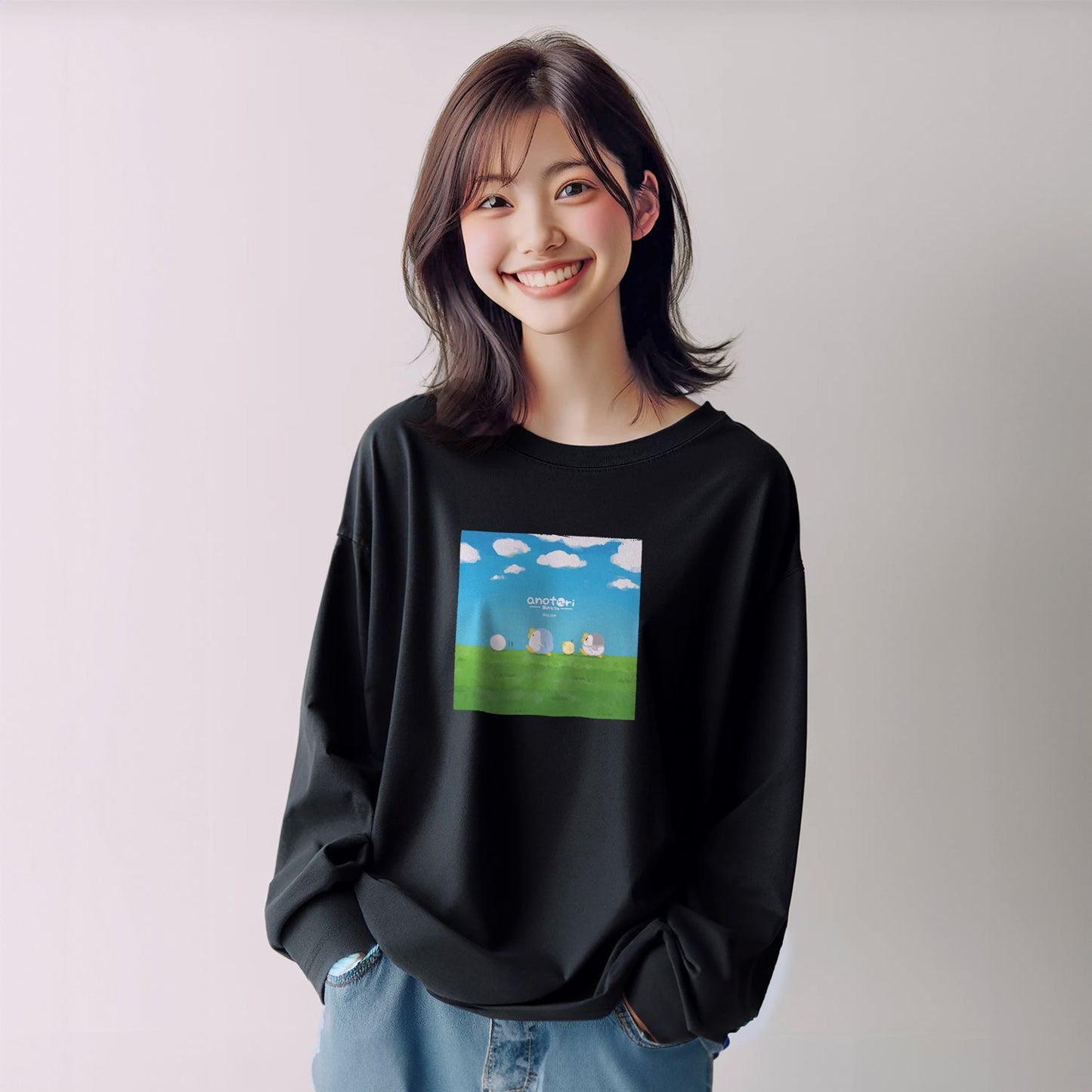 ダーシオ 長袖Tシャツ【あのとり。お散歩】