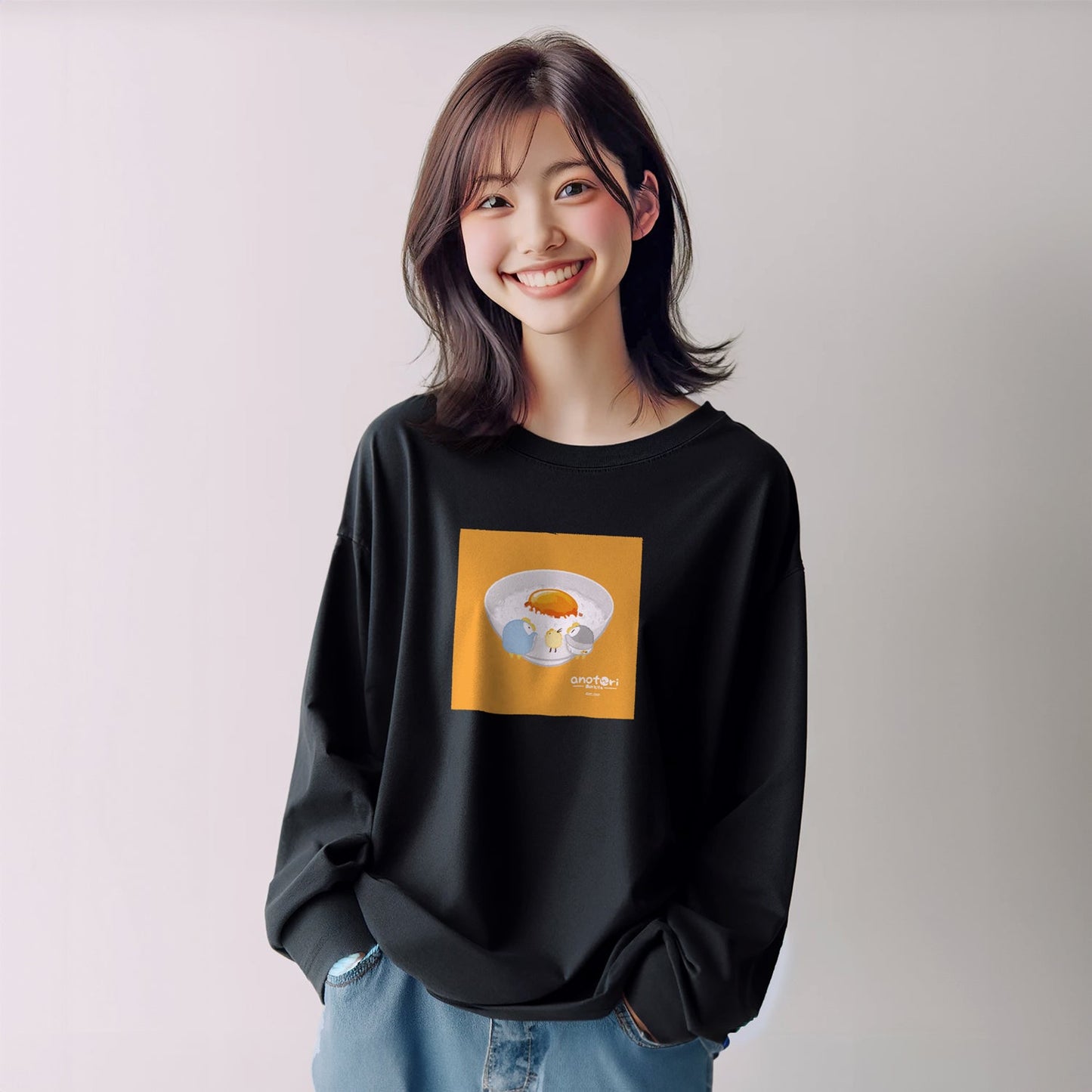 ダーシオ 長袖Tシャツ【あのとり。たまごかけご飯】
