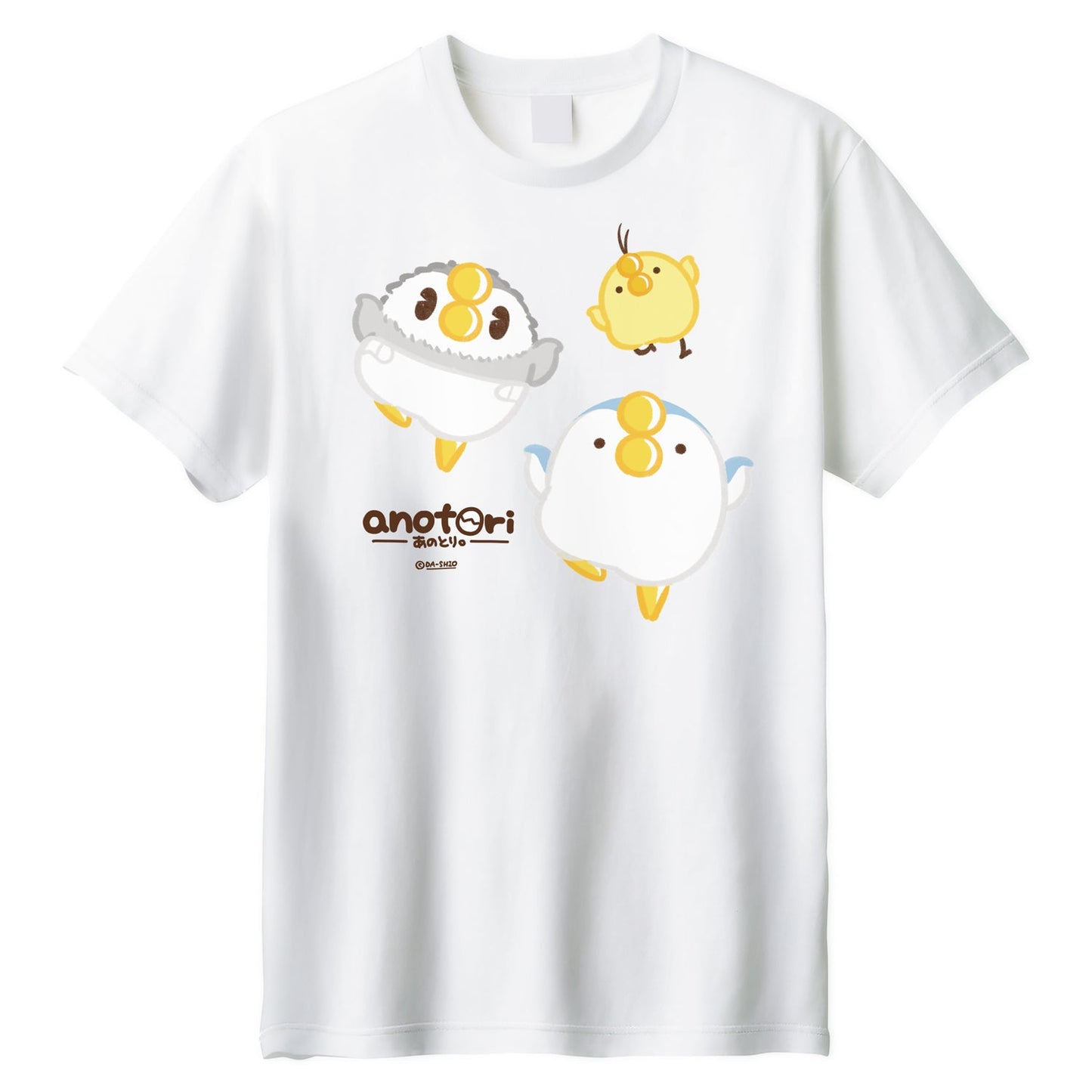 ダーシオ 半袖Tシャツ【あのとり。なかよし3匹威嚇】