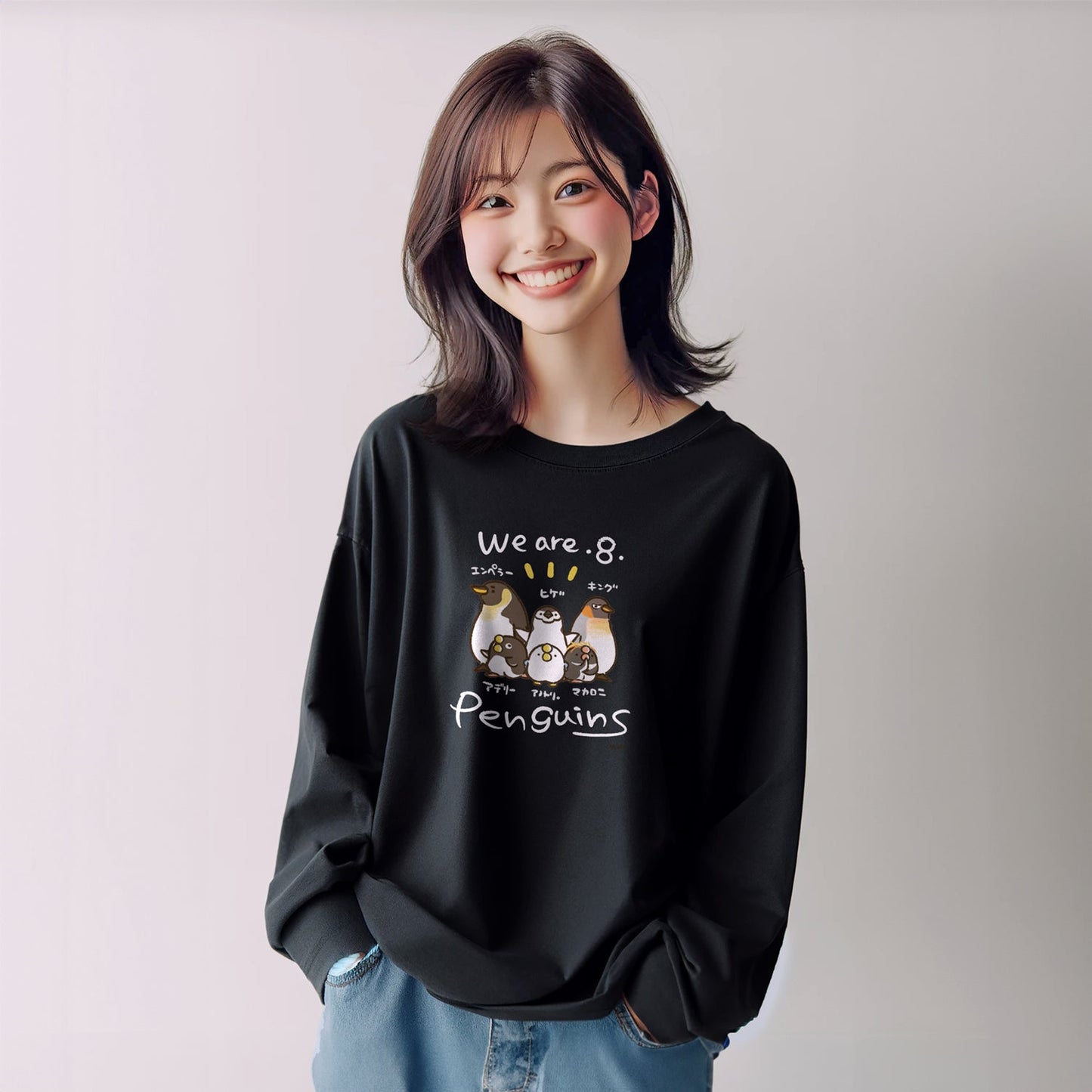 ダーシオ 長袖Tシャツ【あのとり。We are penguins】