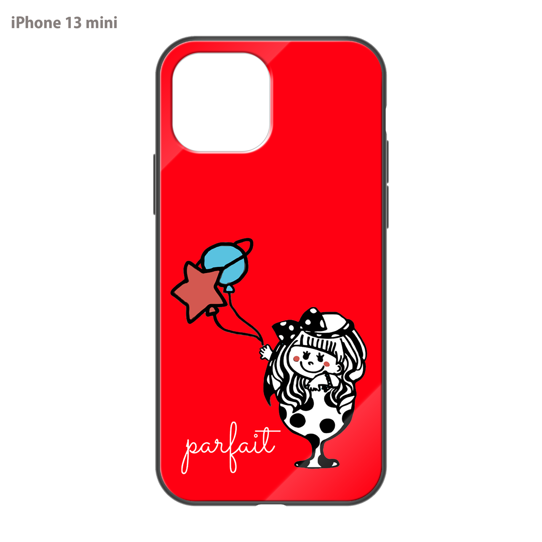 IAM MAIMAI ガラスiPhoneケース【Parfait and Space Balloons】