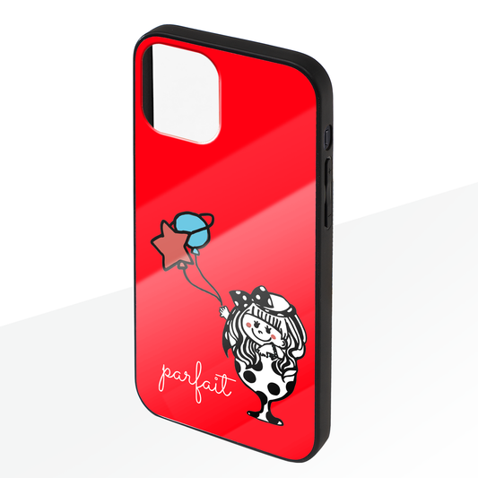 IAM MAIMAI ガラスiPhoneケース【Parfait and Space Balloons】