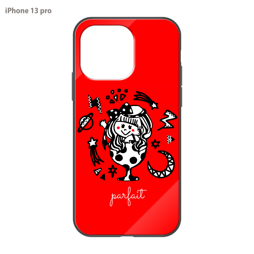 IAM MAIMAI ガラスiPhoneケース【Parfait and the Universe】