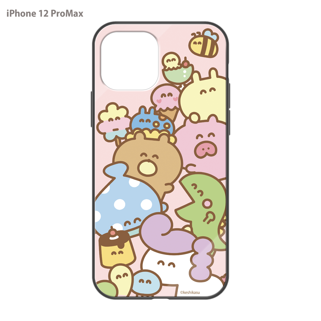 #消しかす。まりん ガラスiPhoneケース【#消しかす。集合】