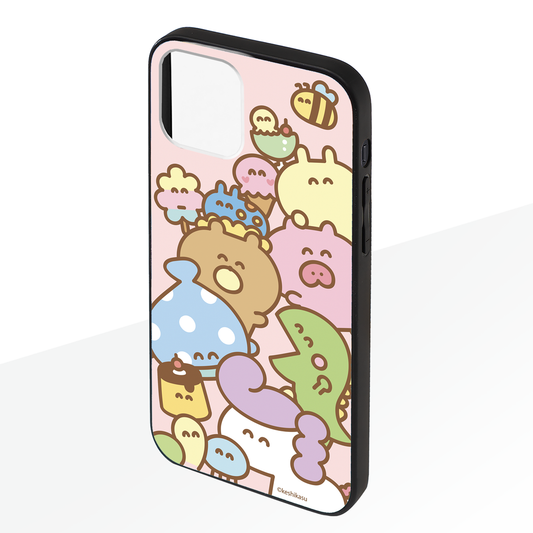 #消しかす。まりん ガラスiPhoneケース【#消しかす。集合】