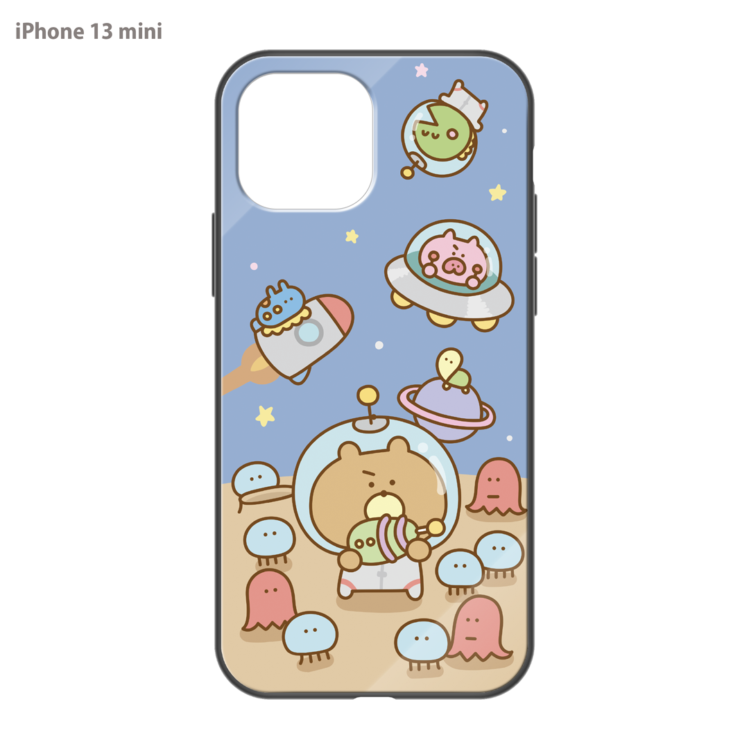 #消しかす。まりん ガラスiPhoneケース【#消しかす。宇宙】