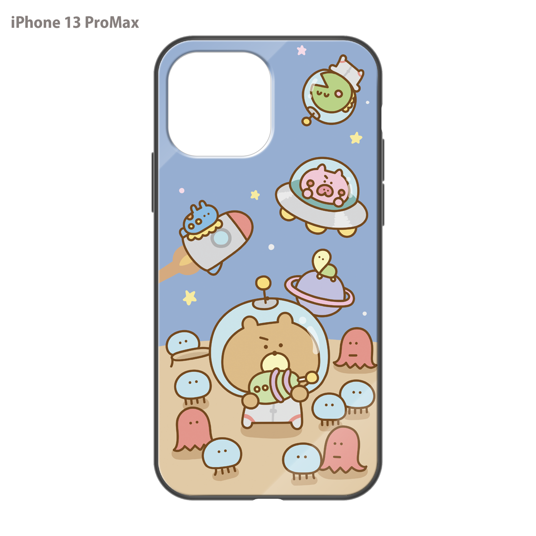 #消しかす。まりん ガラスiPhoneケース【#消しかす。宇宙】