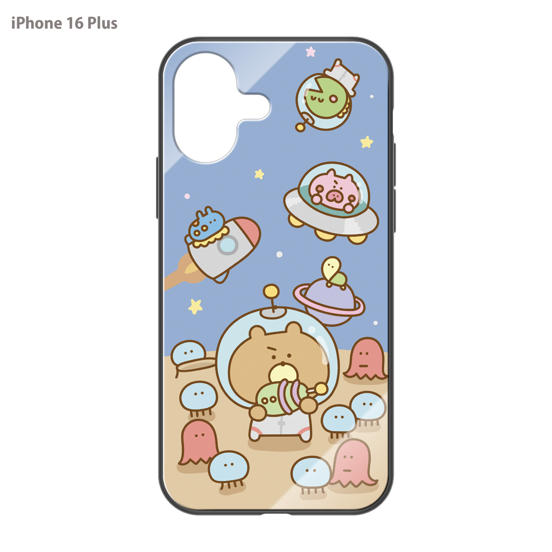 #消しかす。まりん ガラスiPhoneケース【#消しかす。宇宙】